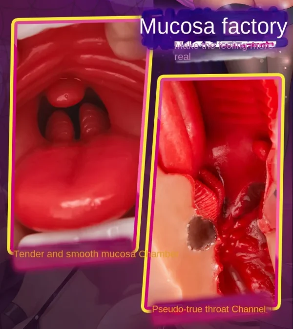 Anime Famous Male Masturbator Deep Oral Sex Chocolate Color Silicone Vagina Sex Toys for Adults Pocket Pussy Dolls for Adults 18 - Image 15