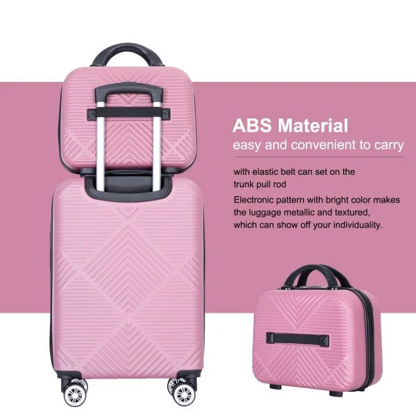 4 Piece Luggage Sets Travel Suitcase, Large Capacity Lightweight Luggage Sets with Double Spinner Wheels, Carry On Luggage set - Image 26