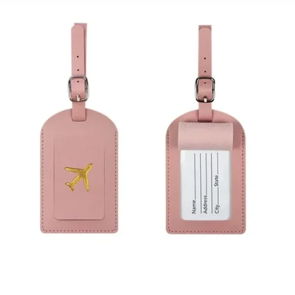 Stamped Leather Business Luggage Tag Suitcase Address Label Luggage Boarding Case Label Name ID Address Clip Travel Accessories - Image 14