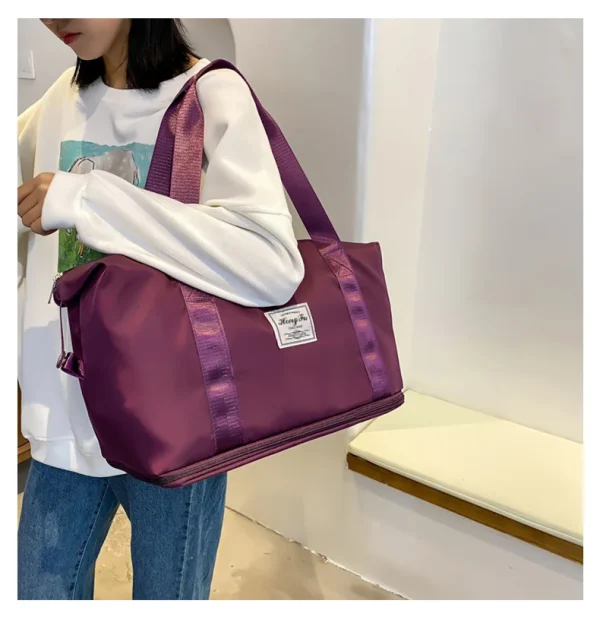 UNIXINU Carry On Travel Duffle Bag Nylon Waterproof Sports Gym Tote Bags for Women Large Capacity Storage Luggage Handbag - Image 31
