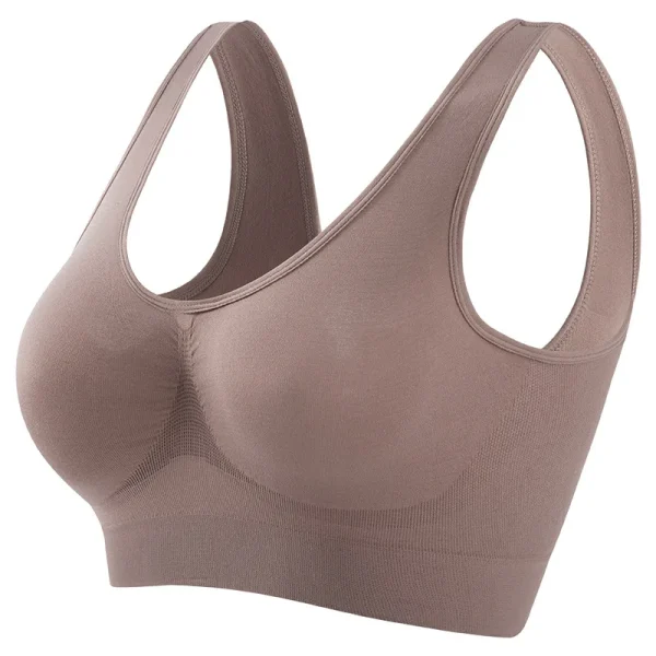 1pcs Women Sports Bra Large Size No Steel Ring Seamless Underwear Removable Chest Pad Runing Sport Yoga Vest Bras - Image 13