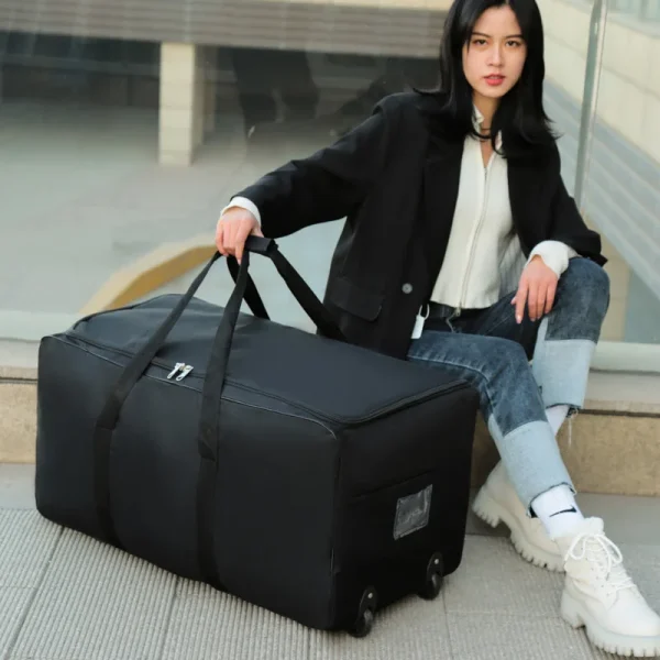 Foldable Wheel Bags Luggages Storage Bag with Wheels Large Capacity Carry On Luggage Carrier Expandable Trolley Suitcase - Image 10