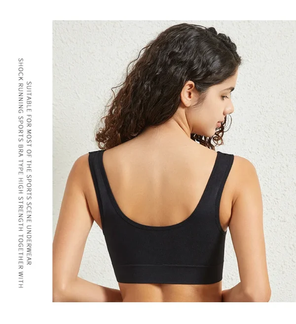 1pcs Women Sports Bra Large Size No Steel Ring Seamless Underwear Removable Chest Pad Runing Sport Yoga Vest Bras - Image 35