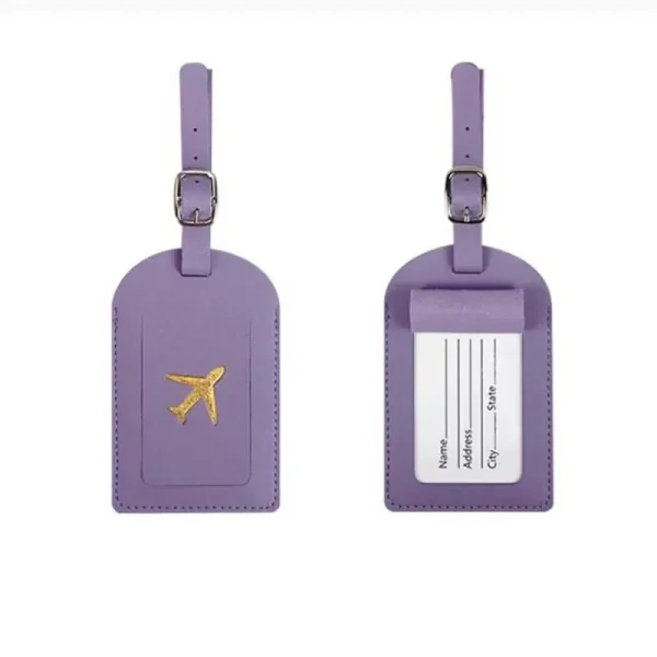Stamped Leather Business Luggage Tag Suitcase Address Label Luggage Boarding Case Label Name ID Address Clip Travel Accessories - Image 15