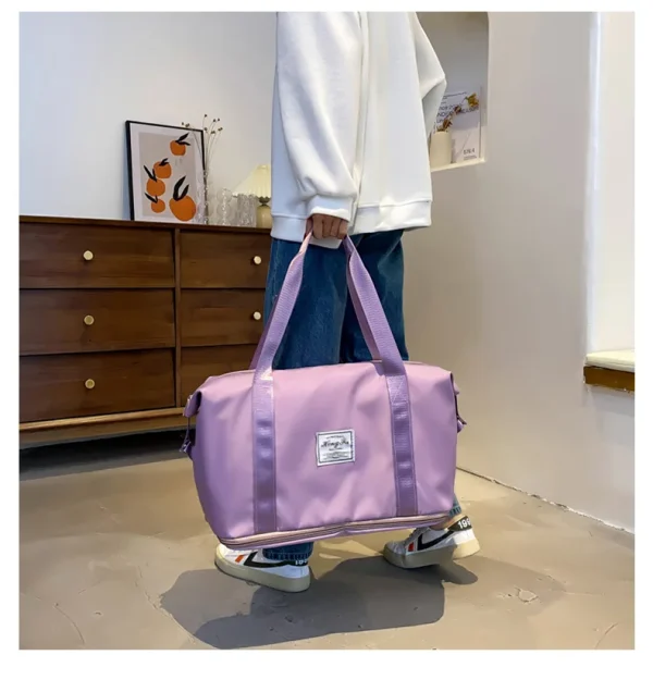 UNIXINU Carry On Travel Duffle Bag Nylon Waterproof Sports Gym Tote Bags for Women Large Capacity Storage Luggage Handbag - Image 23