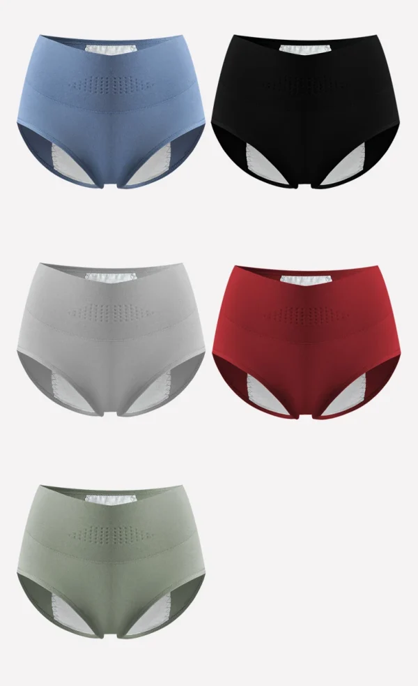 High Waist Leak Proof Menstrual  Women's Panties Widen Period Pants Physiological Underwear Cotton Plus Size L-4XL Female Briefs - Image 23