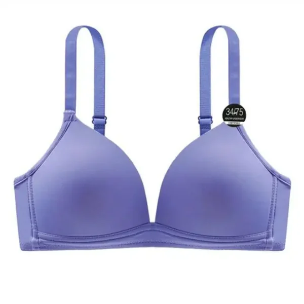 Adjustable Shoulder Straps Gathering Girls' Bras Women's Underwear Thin Breathable Triangle Cup Bralette Seamless Brassiere - Image 11