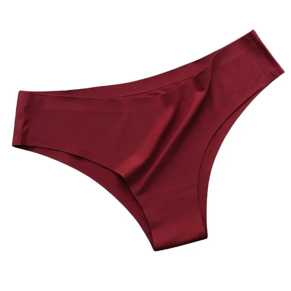 4PCS/Set Seamless Panties Women Sexy Underwear Ice Silk Underpants Low Waist G-string Female Soft Solid Ultra-thin Briefs - Image 29