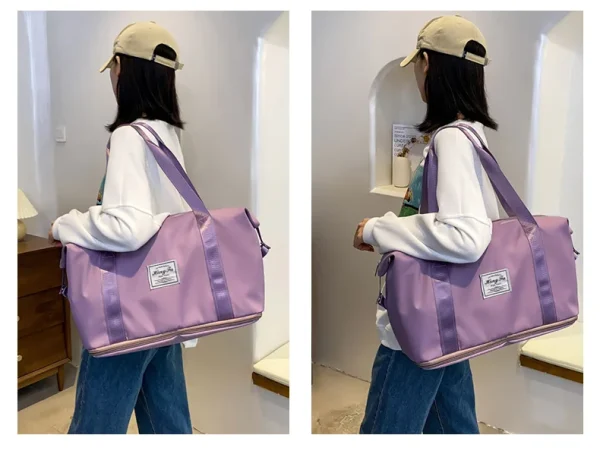 UNIXINU Carry On Travel Duffle Bag Nylon Waterproof Sports Gym Tote Bags for Women Large Capacity Storage Luggage Handbag - Image 25