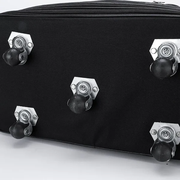 Travelling Pack Wheels For Women Men Expandable Foldable Trolley Luggage Versatile Black Suitcase For Weekend Trip overnight bag - Image 6