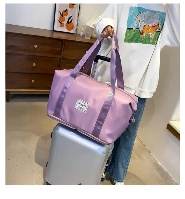 UNIXINU Carry On Travel Duffle Bag Nylon Waterproof Sports Gym Tote Bags for Women Large Capacity Storage Luggage Handbag - Image 26