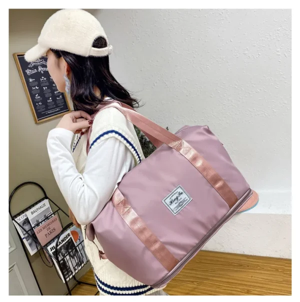 UNIXINU Carry On Travel Duffle Bag Nylon Waterproof Sports Gym Tote Bags for Women Large Capacity Storage Luggage Handbag - Image 22