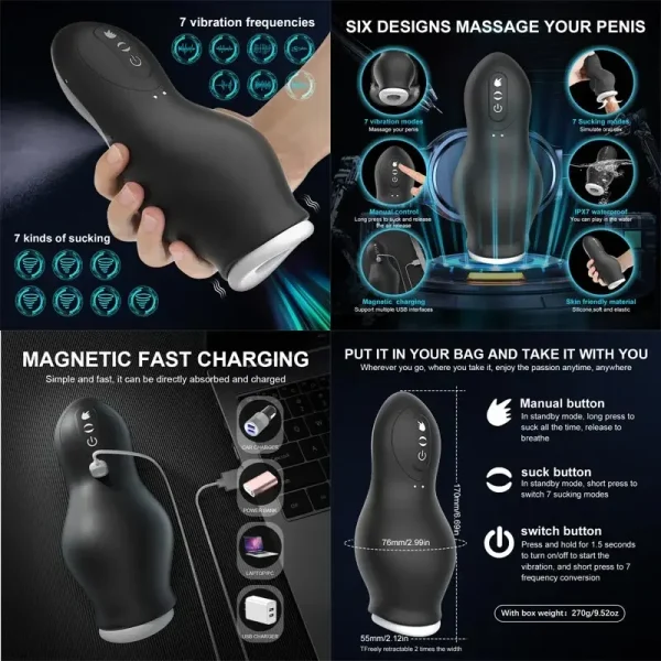 Vaginia God Emichet Xl Home Pussies Ladies Adults Magic Wand God Woman Silicone Wide Clitor Sucker For Women Vibrator Men - Image 14