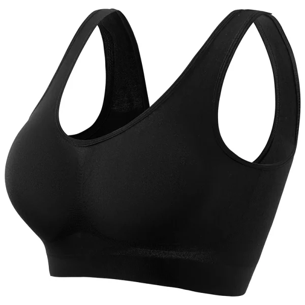1pcs Women Sports Bra Large Size No Steel Ring Seamless Underwear Removable Chest Pad Runing Sport Yoga Vest Bras - Image 2