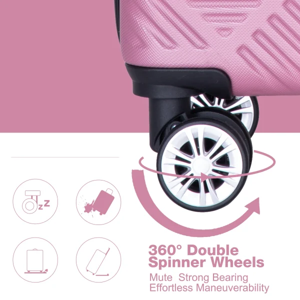 4 Piece Luggage Sets Travel Suitcase, Large Capacity Lightweight Luggage Sets with Double Spinner Wheels, Carry On Luggage set - Image 24