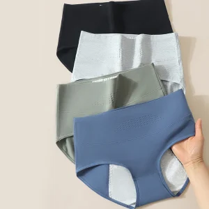 High Waist Leak Proof Menstrual  Women's Panties Widen Period Pants Physiological Underwear Cotton Plus Size L-4XL Female Briefs