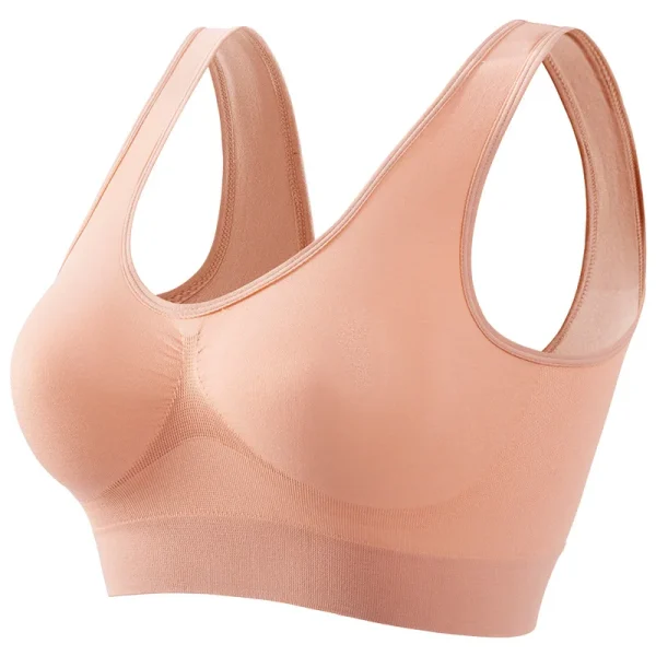 1pcs Women Sports Bra Large Size No Steel Ring Seamless Underwear Removable Chest Pad Runing Sport Yoga Vest Bras - Image 8