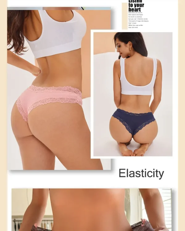 7PCS/Set Women Sexy Lace Panties Seamless Cotton Brazilian Panties Girls Breathable Sexy Low Rise Underwear Female Soft Lingerie - Image 24