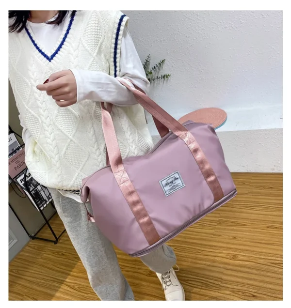 UNIXINU Carry On Travel Duffle Bag Nylon Waterproof Sports Gym Tote Bags for Women Large Capacity Storage Luggage Handbag - Image 21