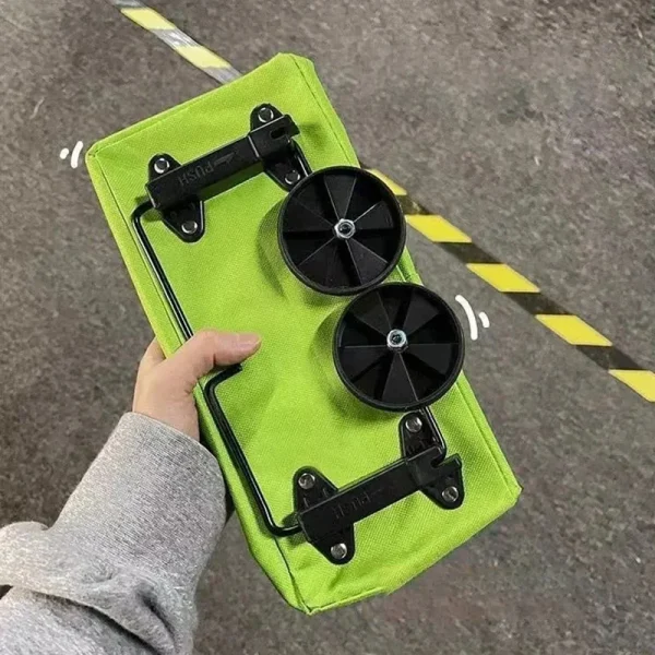 Convenient Folding Portable Wheels Handbag Waterproof Supermarket Shopping Trolley Weight 25 Kg - Image 2