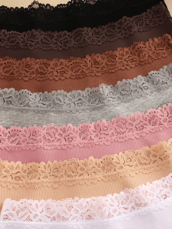 7PCS/Set Women Sexy Lace Panties Seamless Cotton Brazilian Panties Girls Breathable Sexy Low Rise Underwear Female Soft Lingerie - Image 3