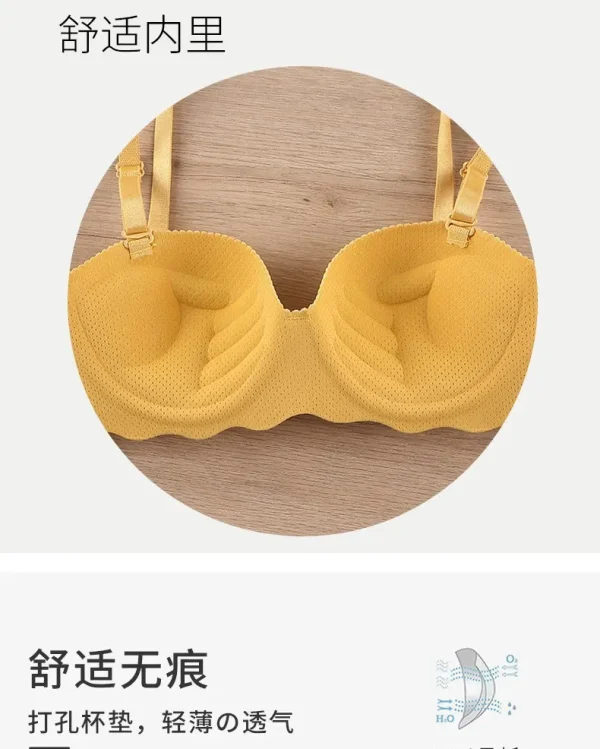Sexy Bras Push Up Seamless Underwear for Women Solid Color Wireless Lingerie One-pieces Gather Convertible Straps Brassiere - Image 11