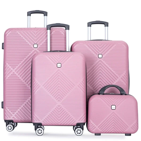 4 Piece Luggage Sets Travel Suitcase, Large Capacity Lightweight Luggage Sets with Double Spinner Wheels, Carry On Luggage set - Image 15