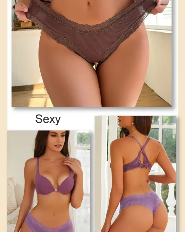 7PCS/Set Women Sexy Lace Panties Seamless Cotton Brazilian Panties Girls Breathable Sexy Low Rise Underwear Female Soft Lingerie - Image 25