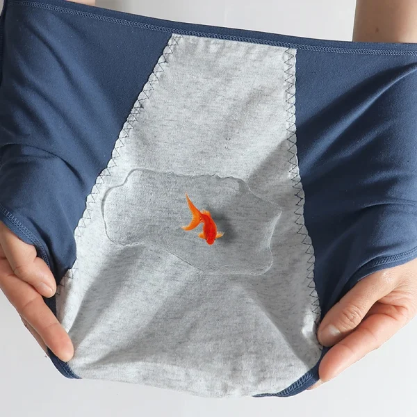 High Waist Leak Proof Menstrual  Women's Panties Widen Period Pants Physiological Underwear Cotton Plus Size L-4XL Female Briefs - Image 6