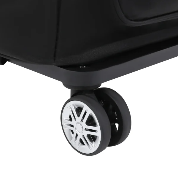 Black 2-in-1 Expandable Rolling Shopping Bag with 5 Wheels, Foldable Trolley Luggage Cart for Travel, Grocery, Business Use - Image 17