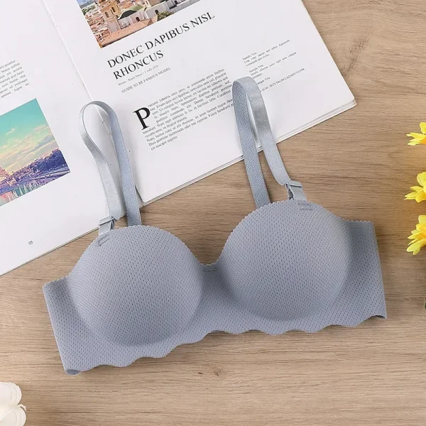 Sexy Bras Push Up Seamless Underwear for Women Solid Color Wireless Lingerie One-pieces Gather Convertible Straps Brassiere - Image 10
