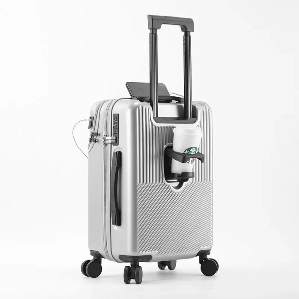 2024 New Durable Luggage Sets Suitcase Front Open TSA Lock USB Slient Spinner Wheel Charging Men Carry-On Travel 20/22/24/26 - Image 2