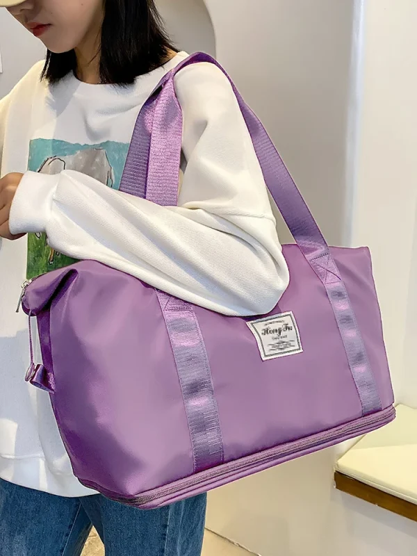 UNIXINU Carry On Travel Duffle Bag Nylon Waterproof Sports Gym Tote Bags for Women Large Capacity Storage Luggage Handbag - Image 2