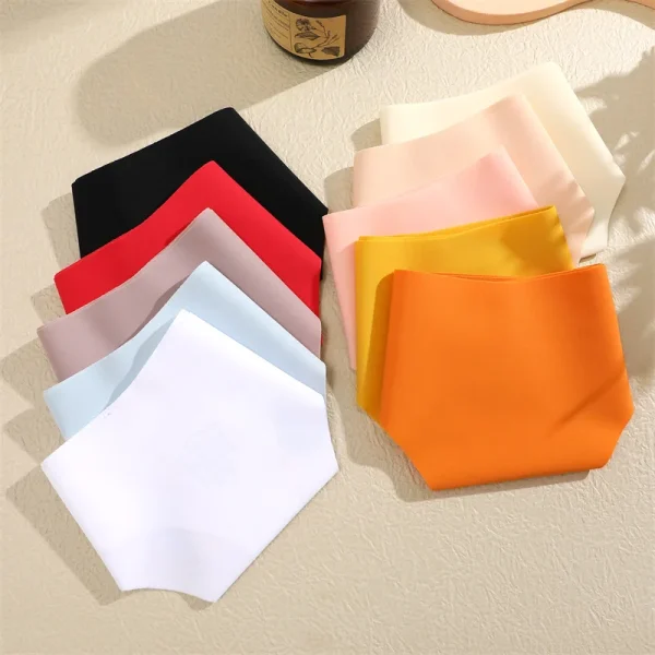 6PCS Ice Silk Seamless Thongs Panties for Women Sexy V-Waist G-String Bikini Female Soft Breathable Underwear Ladies Lingerie - Image 18