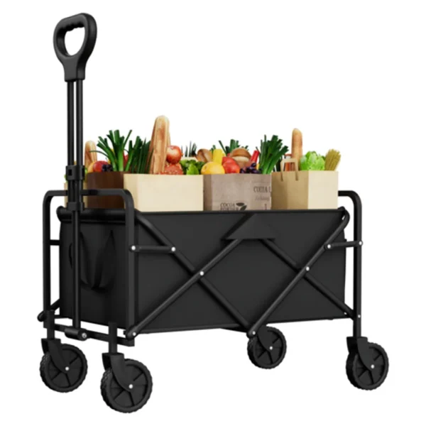 Foldable Garden Wagon Cart Portable Camping Trolley ,Outdoor Multi-function Foldable Carts Wagon for Beach or Shopping Utility - Image 2