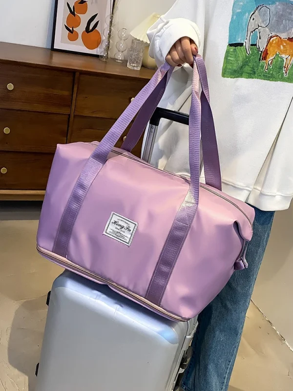UNIXINU Carry On Travel Duffle Bag Nylon Waterproof Sports Gym Tote Bags for Women Large Capacity Storage Luggage Handbag - Image 3
