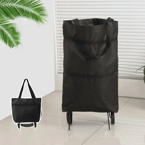 Convenient Folding Portable Wheels Handbag Waterproof Supermarket Shopping Trolley Weight 25 Kg