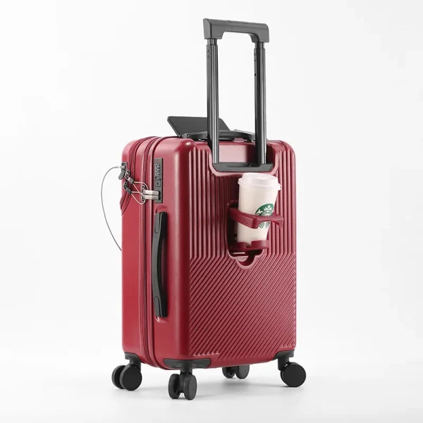 2024 New Durable Luggage Sets Suitcase Front Open TSA Lock USB Slient Spinner Wheel Charging Men Carry-On Travel 20/22/24/26 - Image 3