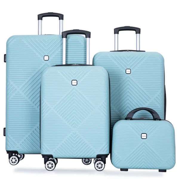 4 Piece Luggage Sets Travel Suitcase, Large Capacity Lightweight Luggage Sets with Double Spinner Wheels, Carry On Luggage set - Image 17
