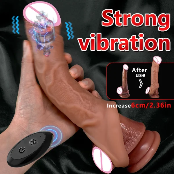 Vibrator for Men Penis Enlargement Sleeve Cover Case Cock Header Enlargement Extension Enhancement Men Sex Toy Silicone Condom - Image 4