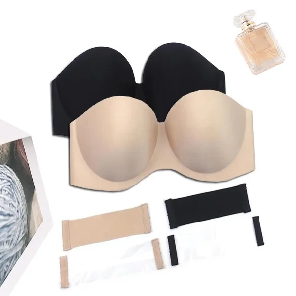 FINETOO Front Closure Sexy Push Up Bra Women Invisible Bras Underwear Lingerie For Female Brassiere Strapless Seamless Bralette - Image 19