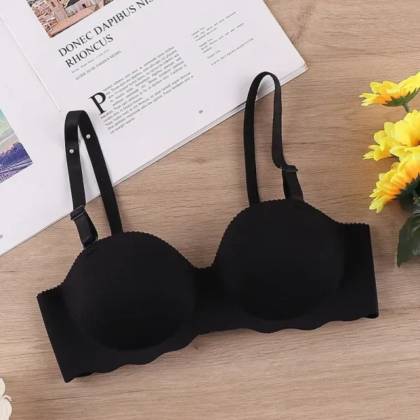Sexy Bras Push Up Seamless Underwear for Women Solid Color Wireless Lingerie One-pieces Gather Convertible Straps Brassiere - Image 9