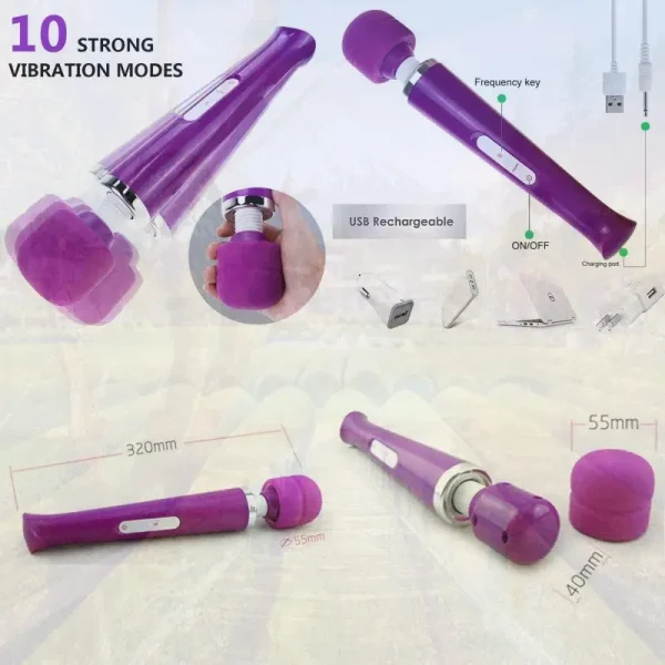 Vaginia God Emichet Xl Home Pussies Ladies Adults Magic Wand God Woman Silicone Wide Clitor Sucker For Women Vibrator Men - Image 2
