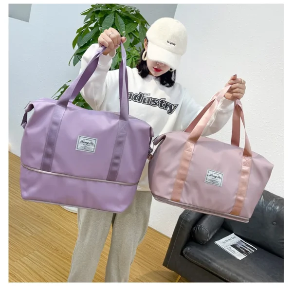 UNIXINU Carry On Travel Duffle Bag Nylon Waterproof Sports Gym Tote Bags for Women Large Capacity Storage Luggage Handbag - Image 18