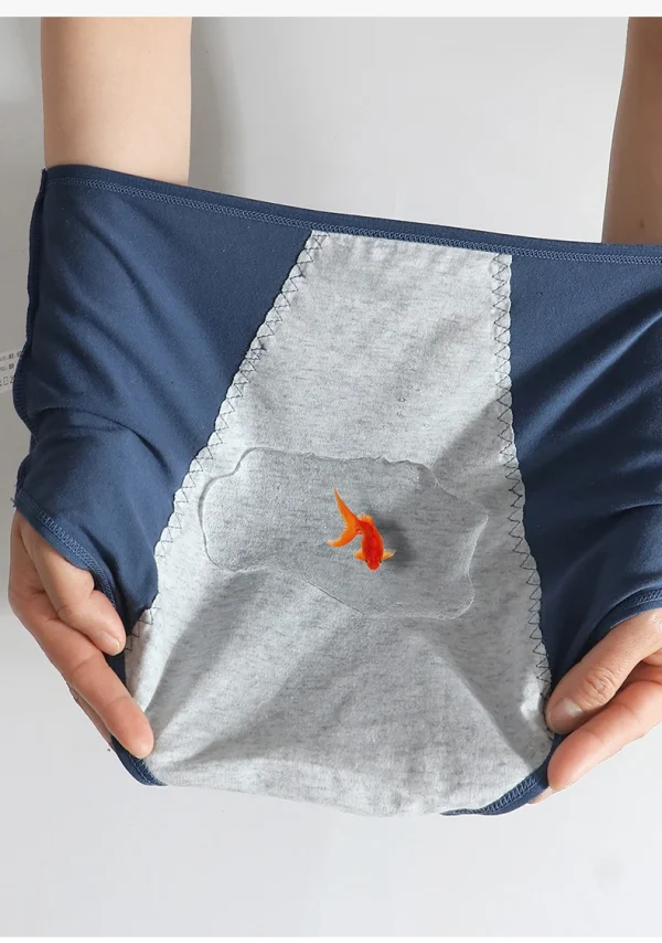 High Waist Leak Proof Menstrual  Women's Panties Widen Period Pants Physiological Underwear Cotton Plus Size L-4XL Female Briefs - Image 16